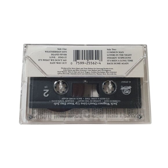 Jack Wagner Dont Give Up Your Day Job Cassette Tape 1988 Pop Rock Music - Picture 4 of 4